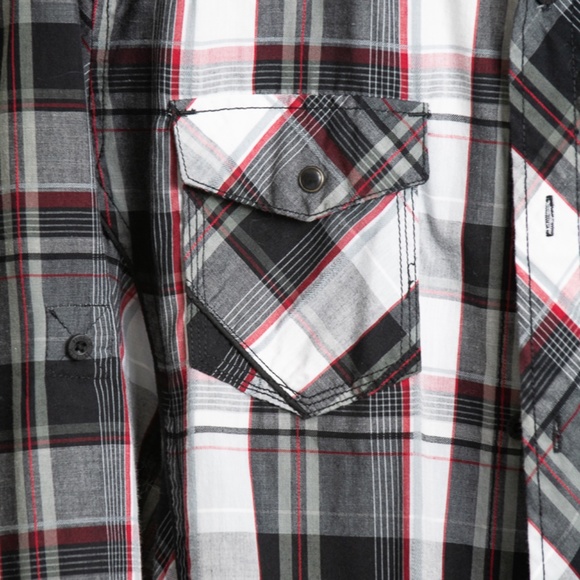 Men's Large Slim Fit "Helix" Button Up Flannel - Picture 2 of 4